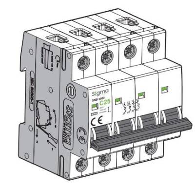 4KUTUP OTOMATİK SİGORTA 4P C 40A 10KA - 1