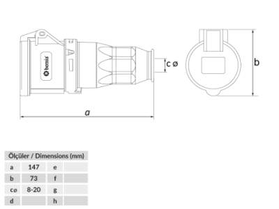 4X16A UZATMA PRİZİ IP44 - 2