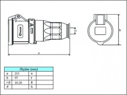 4X63A UZATMA PRİZİ IP44 - 2