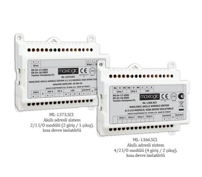 ADRESLİ KONTAK İZLEME MODÜLÜ 3 LÜ I/O 2 GİRİŞ / 1 ÇIKIŞ - 1