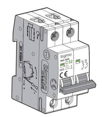 DİFAZE OTOMATİK SİGORTA 2P C 25A 6KA - 1