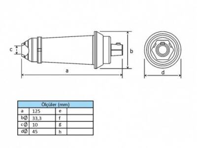 KAYNAK FİŞ 16/95MM 200A - 2