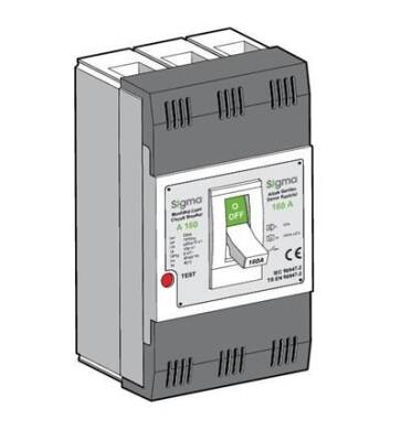 KOMPAKT ŞALTER 160A A160N 25KA 3P - 1