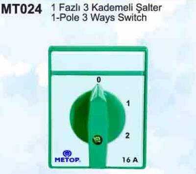 PAKO ŞALTER 1X16A 3 KADEMELİ ŞALTER - 1