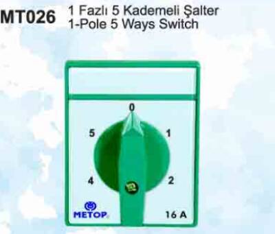 PAKO ŞALTER 1X25A 5 KADEMELİ ŞALTER - 1