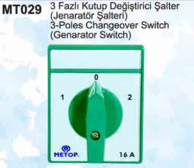 PAKO ŞALTER 3X10A KUTUP DEĞİŞTİRİCİ 1-0-2 - 1