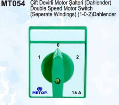 PAKO ŞALTER 3X25A ÇİFT DEVİRLİ MOTOR ŞALTERİ (DAHLENDER) 1-0-2 - 1