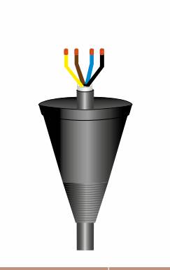 REÇİNELİ PAPUÇSUZ KABLO BAŞLIĞI 3X120+70-3X150+70MM 1KV - 1