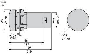 SİNYAL LAMBASI LEDLİ BEYAZ 230V AC - 2