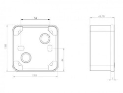 TERMOPLASTİK BUAT 85X85X50MM IP44 HALOJEN FREE - 2