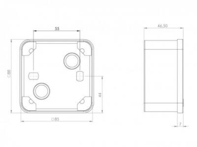 TERMOPLASTİK BUAT 85X85X50MM IP44 HALOJEN FREE - 2